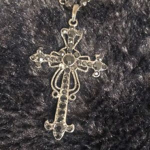 Gothic cross/rosary necklace